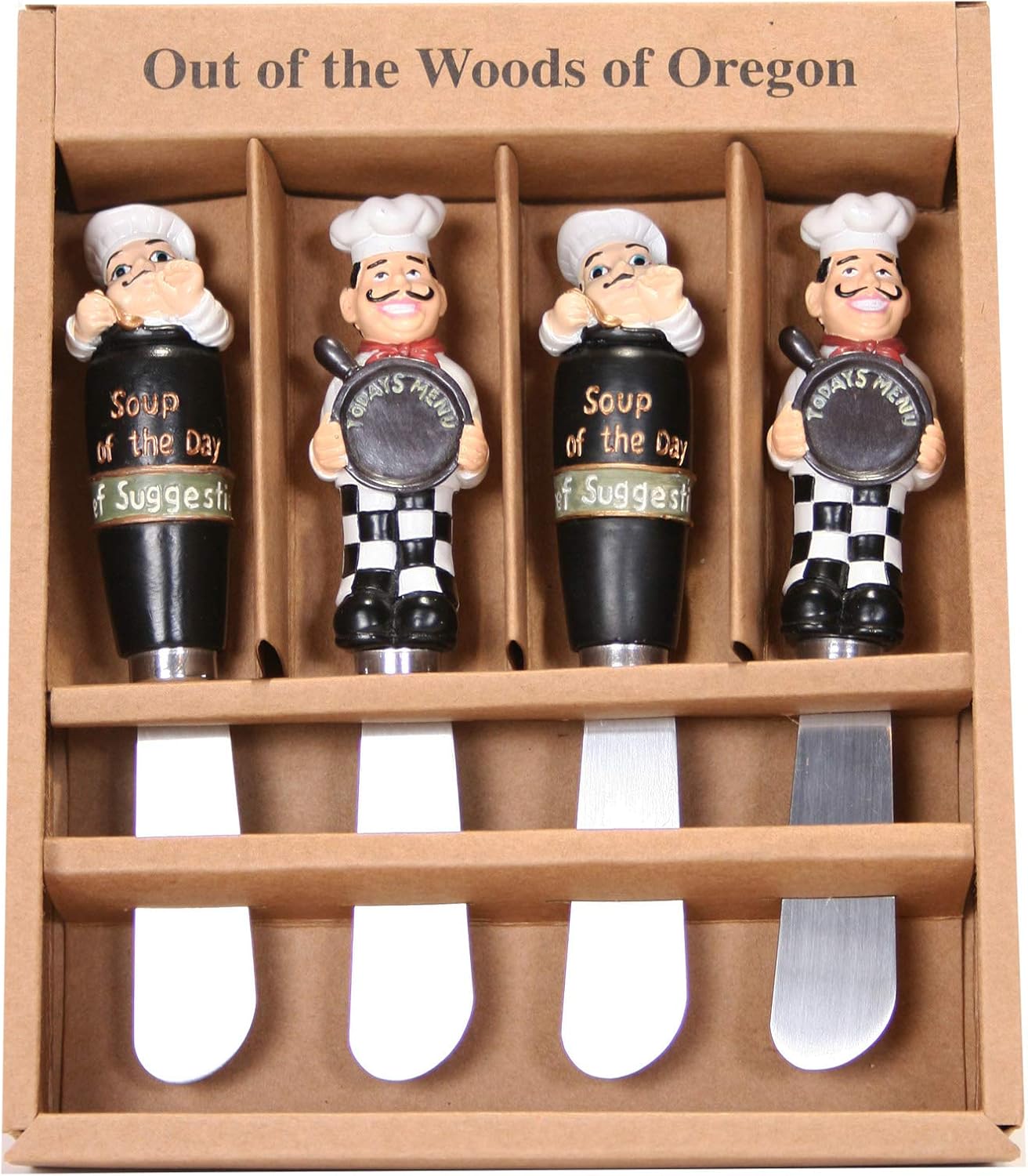 Set of Four Spreader Knives - Chefs