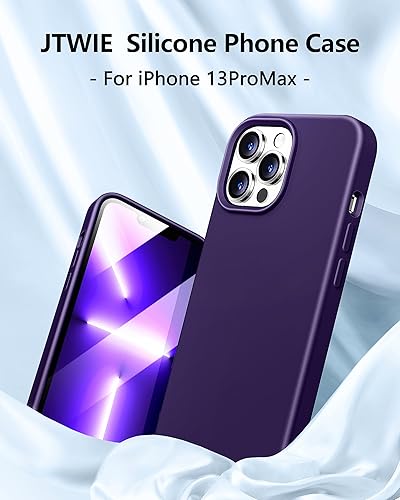 Miniatura 5 de Funda 5 en 1 para iPhone 13 Pro Max, con protector de pantalla y protector de lente de cámara, forro de microfibra Funda protectora de silicona