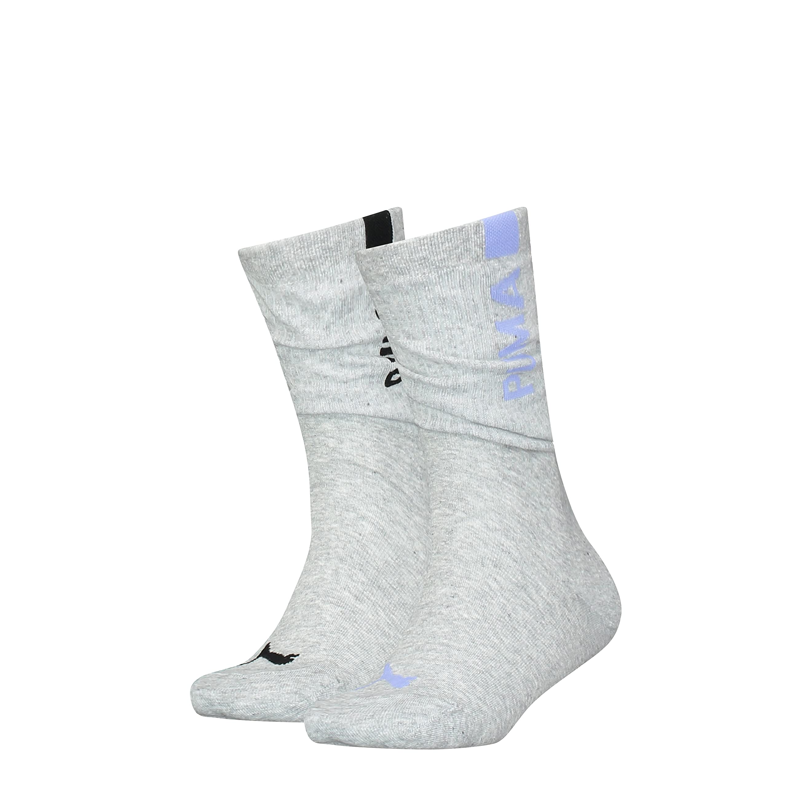 Puma Women's Grey Mélange / Electric Slouch Socks Hosiery, Grey Mélange/Electric, 35/38, Grey Mélange/Electric, 2.5/5
