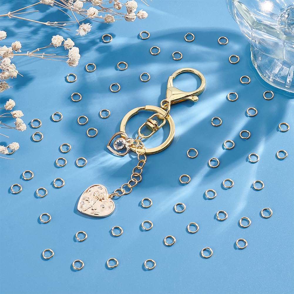 200 Anneaux Saut Ouverts Or 18 - Acier Inoxydable 6mm - Pour Fabrication Bijoux DIY 200 Anneaux Saut Ouverts Or 18 - Acier Inoxydable 6mm - Pour Fabrication Bijoux DIY