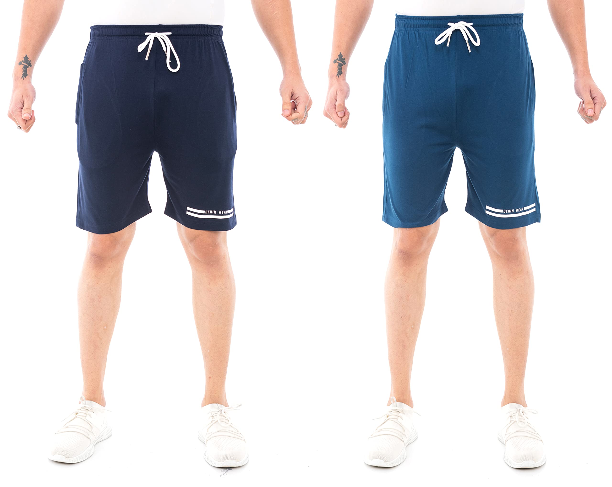 Epoxy Men's Combo Shorts Pack - Sports, Gym, and Bermuda Shorts for Men - Pack of 2 - Cotton Fabric, Zipper Pocket, and Stylish Design - Summer Wear and Fitness Essentials-picture-15