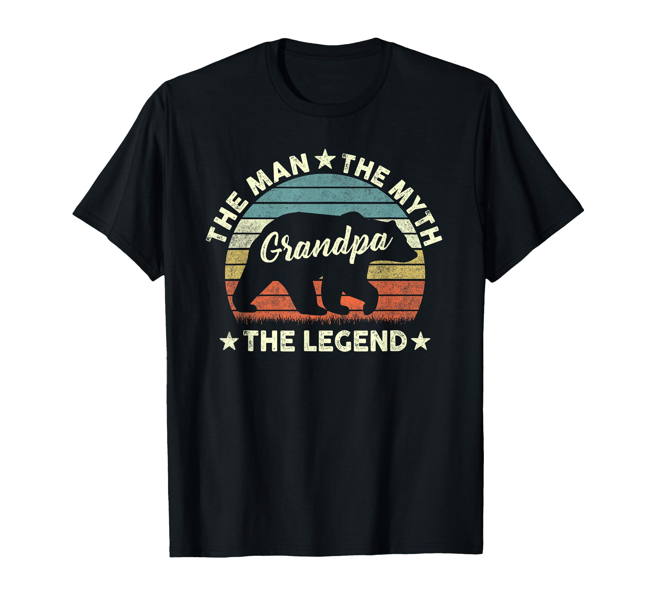 Grandpa Bear Shirt Gift For Father's Day The Man Myth Legend T-Shirt