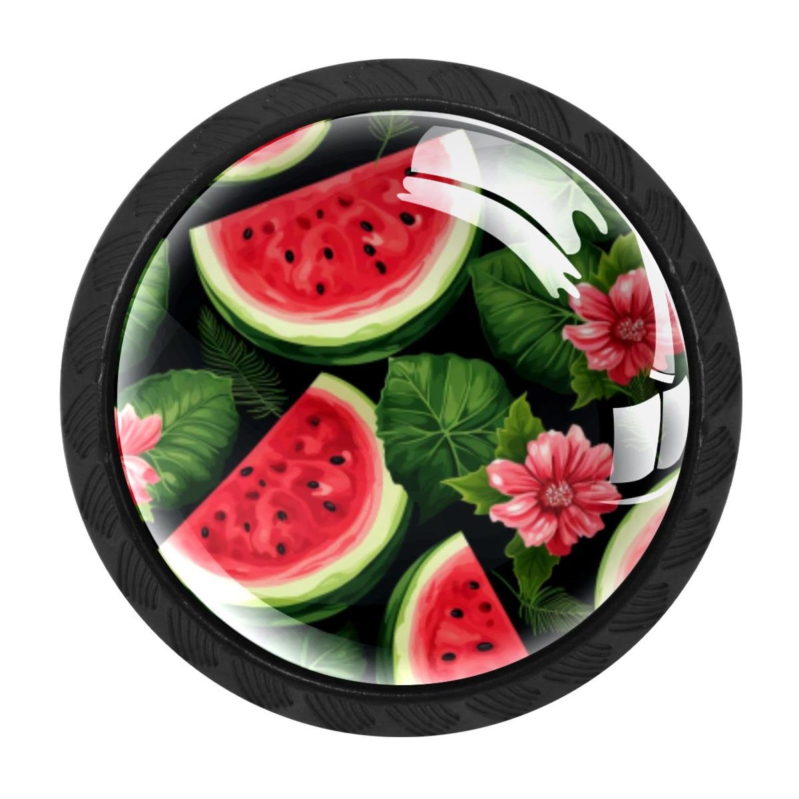 CHENZZZZ 4 Pieces Dresser Knobs Watermelon Drawer knobs Cabinet Knobs Pull Handles for Home Kitchen Office