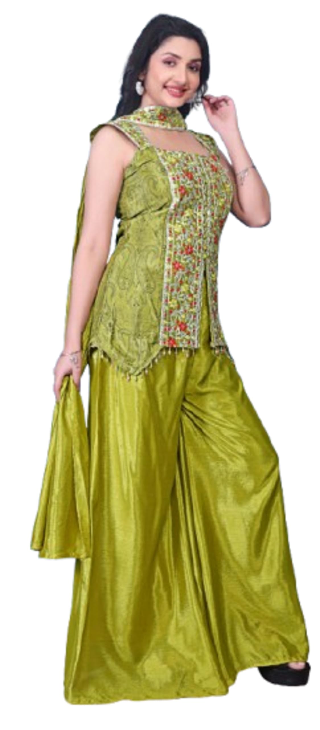 royalstyle Palazzo Koti For Women's And girls Ready To Wear Set For Womens Bollywood Style Chinon Silk Fabric With Embroidey Sequins Work Stiched Blouse-picture-46