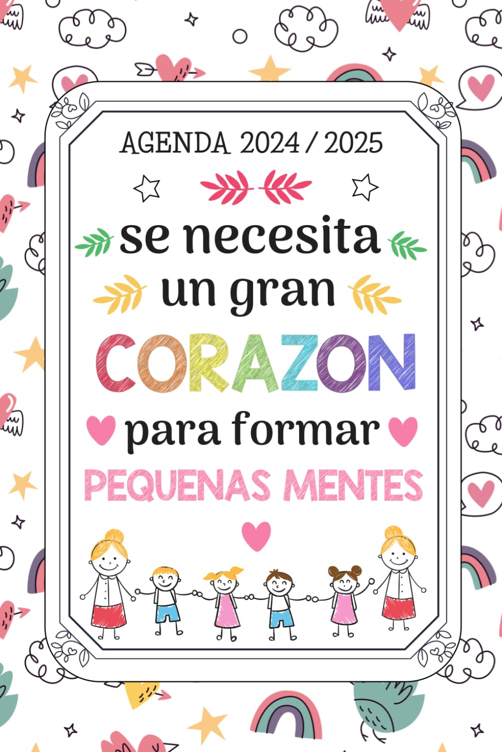 Regalo Profesora Infantil Agenda 2024 2025: Planificador semanal y mensual | una semana en dos páginas | 12 meses | cuaderno del profesor 2024/2025 | formato pequeño a5