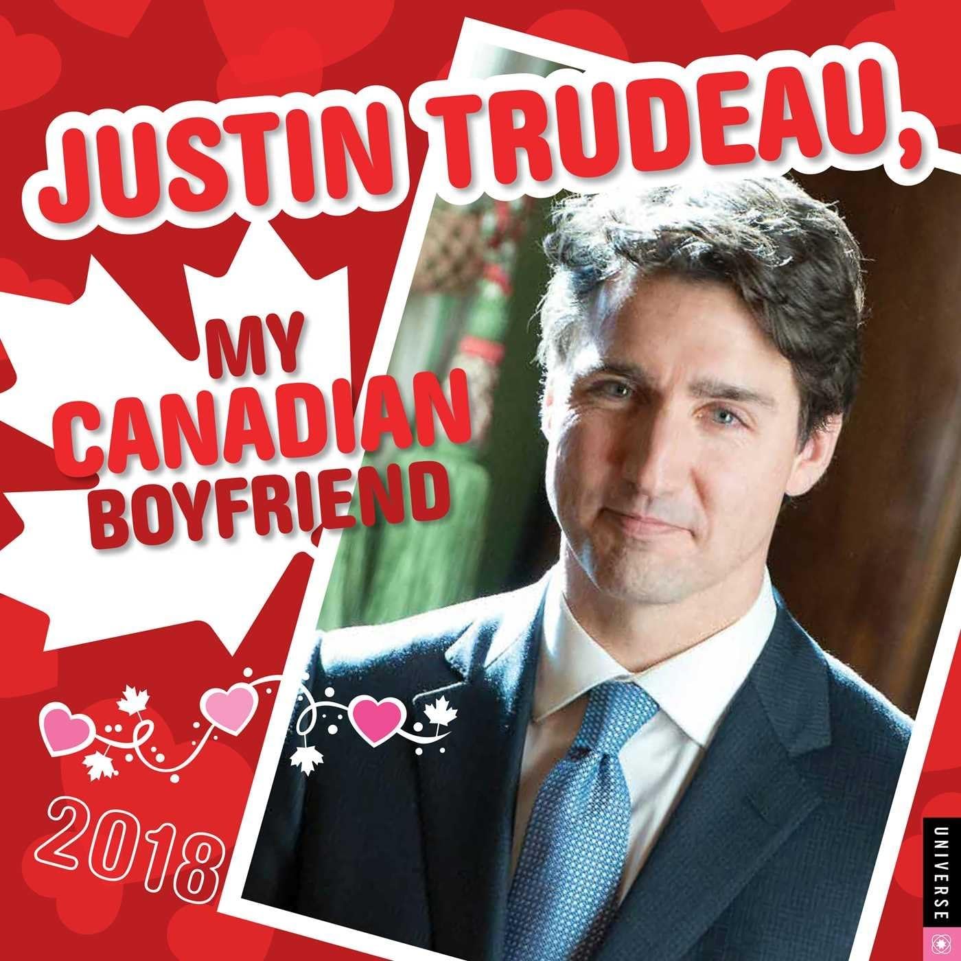 Amazon.com: 2018 Justin Trudeau, My Canadian Boyfriend Wall Calendar : Office Products