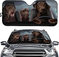 Vista 27 de SEANATIVE Parasol para ventana frontal con bandera estadounidense negra, para mujeres y hombres, bloqueo de calor, para la mayoría de automóviles