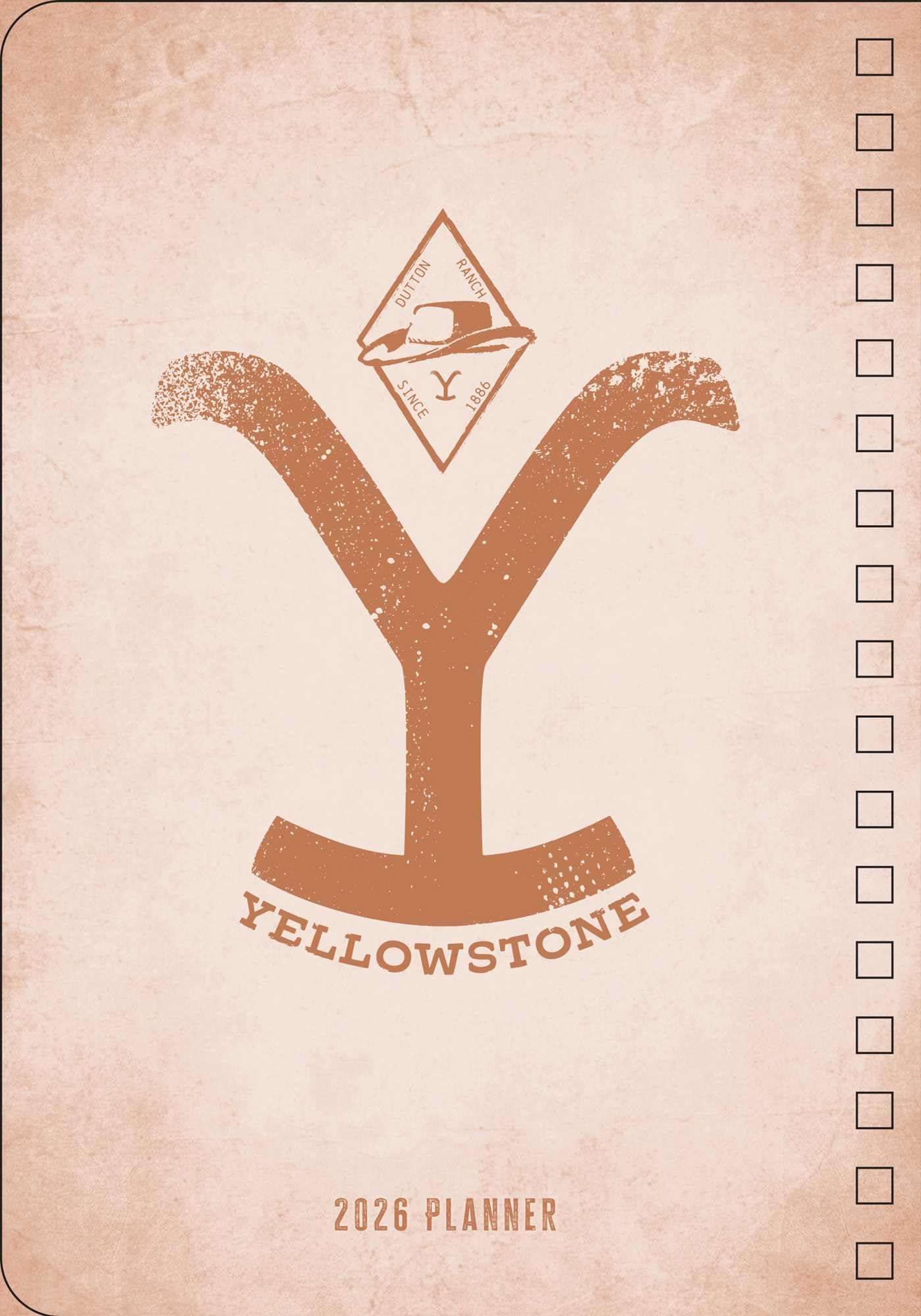 2026 Yellowstone: The Dutton Ranch 13-Month Weekly Planner