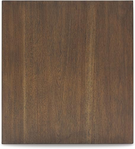 Miniatura 10 de Diseño firmado por Ashley Moriville - Mesa auxiliar rectangular de estilo granja rústica con puertas de gabinete duales, herrajes en tono bronce