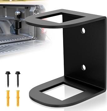 Hitch Holder for Truck Bed, 2-inch Trailer Hitchs Storage,Silent & Secure Trailer Hitch Holder for 2" Ball Mount Hitches/ Shank, Trailer Hitch Accessories-Storage for Truck Bed