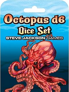 Comprar Set de Dados Octopus D6 - Dados - 6 Caras - Diseño Oceánico Steve Jackson Games, DND, RPG, Juegos de Mesa y Aventuras de rol