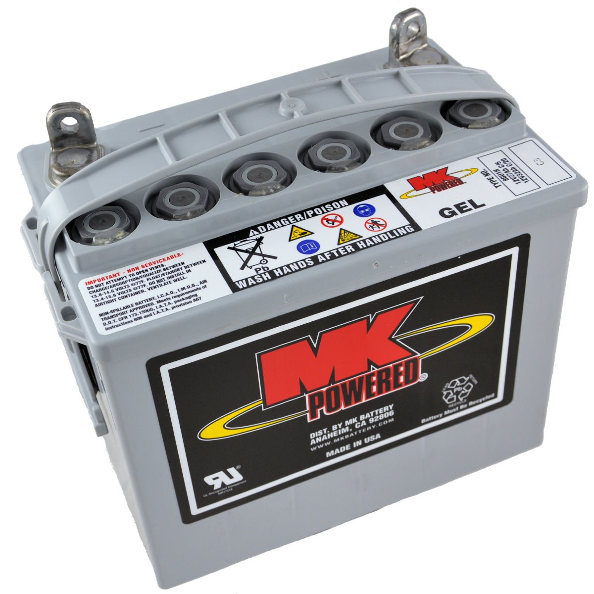 MK 8GU1H - Batería de gel para sillas de ruedas y motos (12 V, 31 Ah)