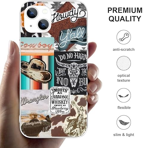 Miniatura 7 de Funda compatible con iPhone 15 Plus, bonita y divertida funda transparente de pato mordiendo un bate de béisbol, TPU suave a prueba de golpes,