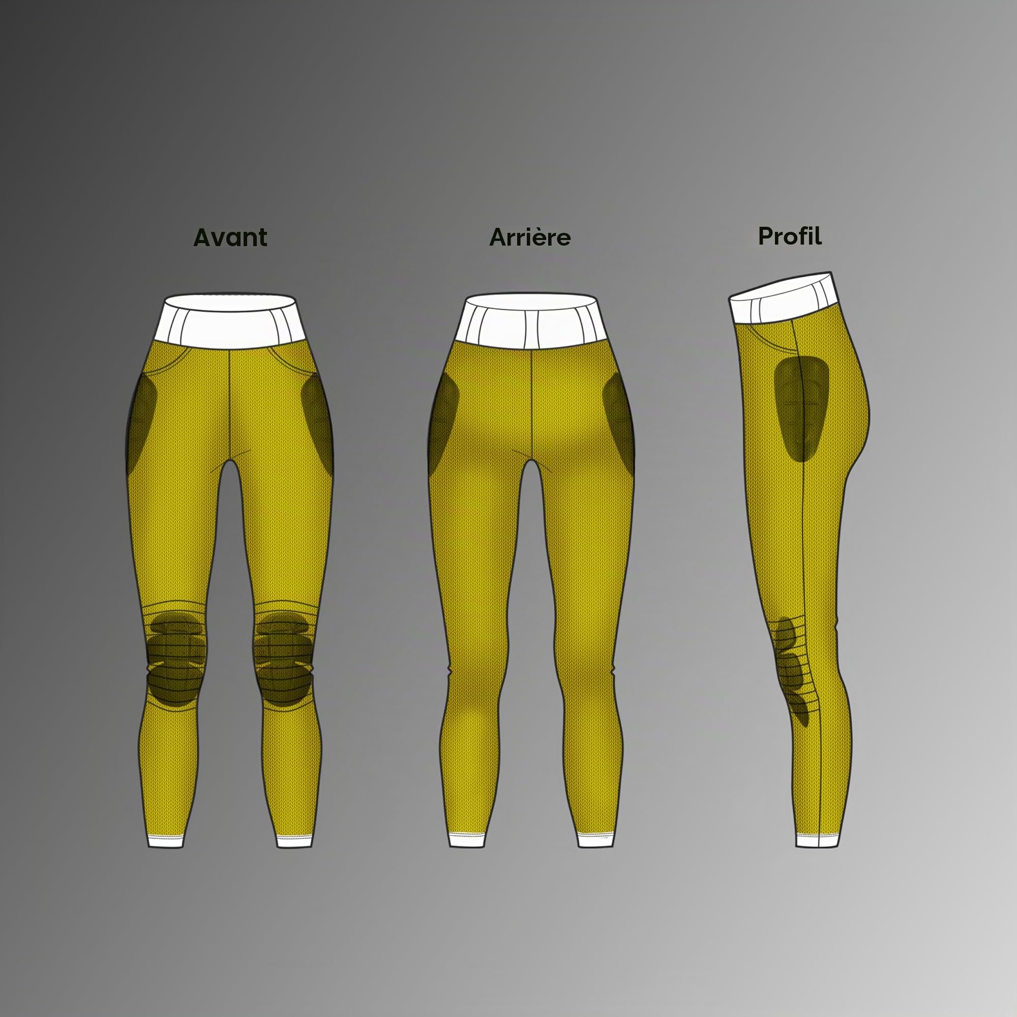 GREAT BIKERS GEAR Legging de moto pour femme - Doublure en Kevlar - Avec armature CE amovible - Jambe courte