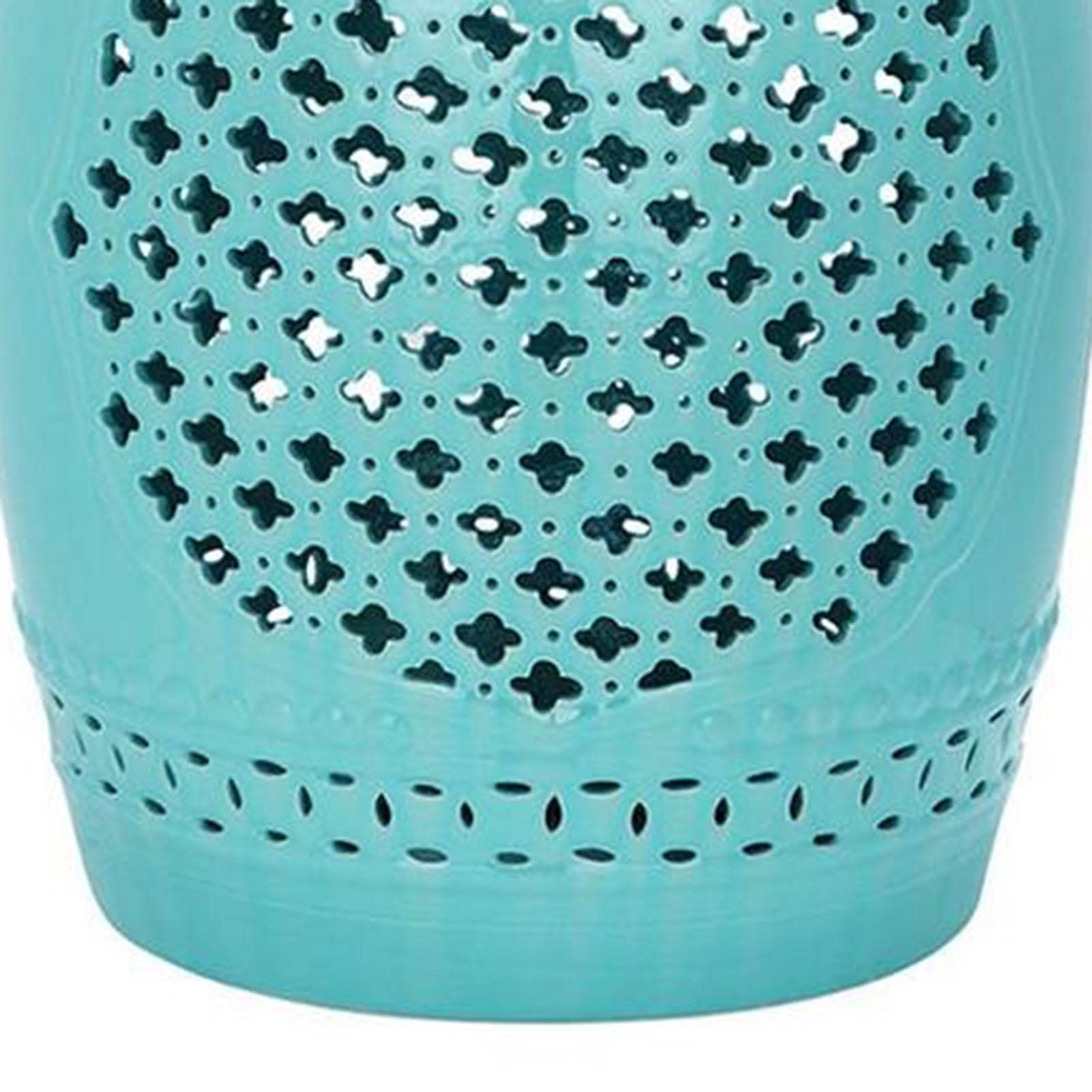 taburete de exterior, Taburete de tambor de estilo chino, taburete de cerámica de estilo americano nuevo, taburete redondo y taburete de ajuste suave, taburete de porcelana con trébol de cuatro hojas