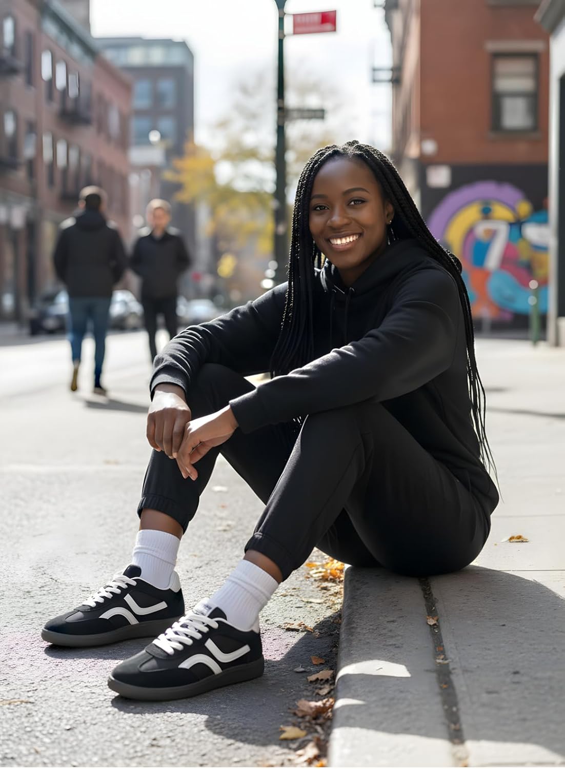 Women's Fashion Sneakers Retro Tennis Shoes Women Lace-up & Slip-on Casual Sneakers for Women Anti-Slip Rubber Sole Suitable for Walking, Tennis, Casual Office Wear, and All-Day Comfort - Image 6