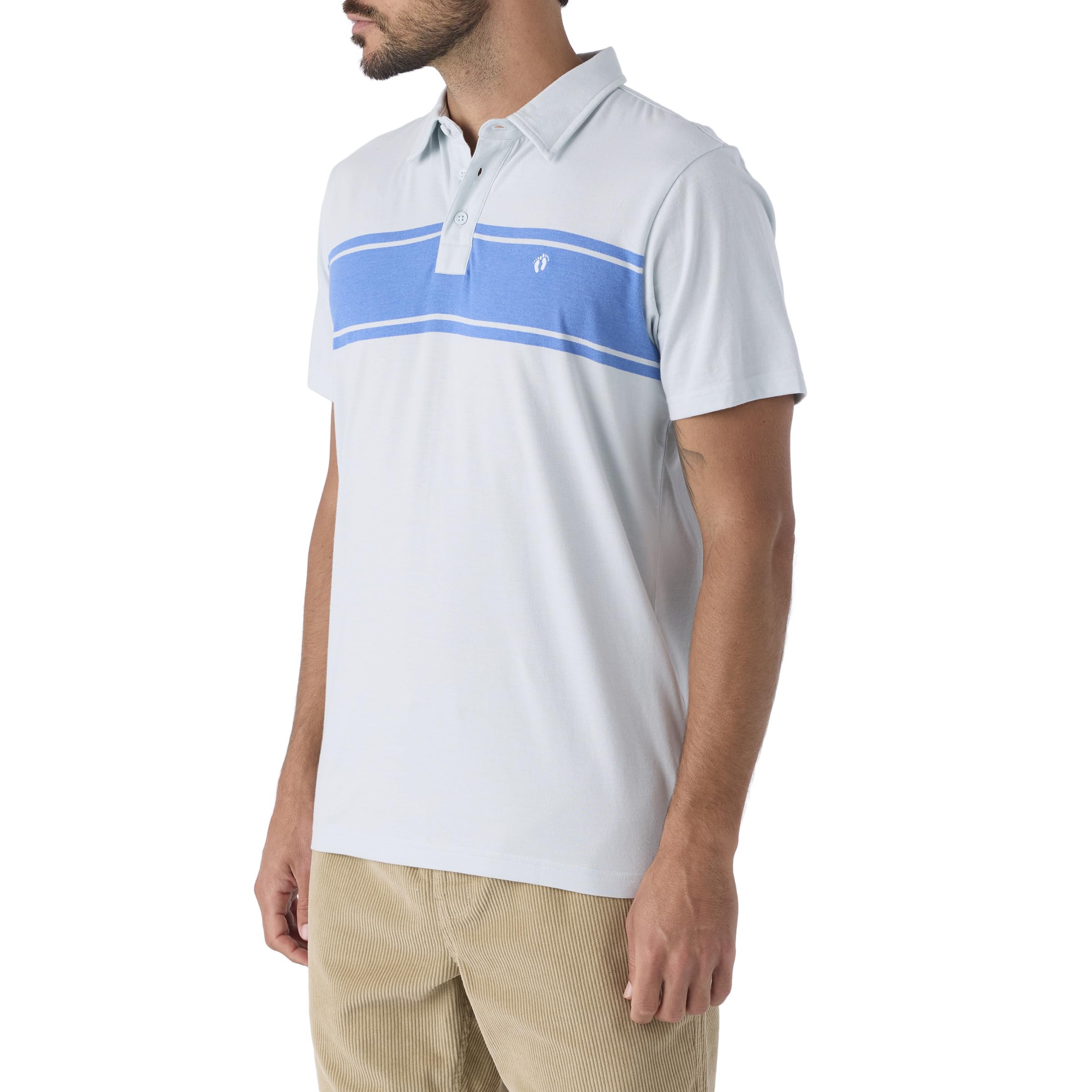 Hang Ten Mens All-Over Striped Knit T-Shirt Casual Shirts for Men  Vintage Inspired Short Sleeve Knit Tee