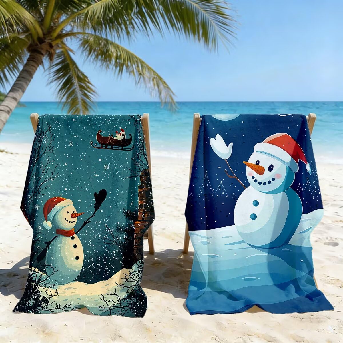 Ręcznik plażowy z mikrofibry, duży ręcznik plażowy 100 x 200 cm 2 sztuki, męski damski ręcznik gimnastyczny, odporny na piasek ręczniki plażowe, szybkoschnące ręczniki z mikrofibry do podróży (Boże