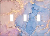 Vista 68 de Cubiertas de salida iridiscentes abstractas coloridas nubes dúplex de 1 cuadrilla, placa de cubierta de interruptor de luz arco iris, placas