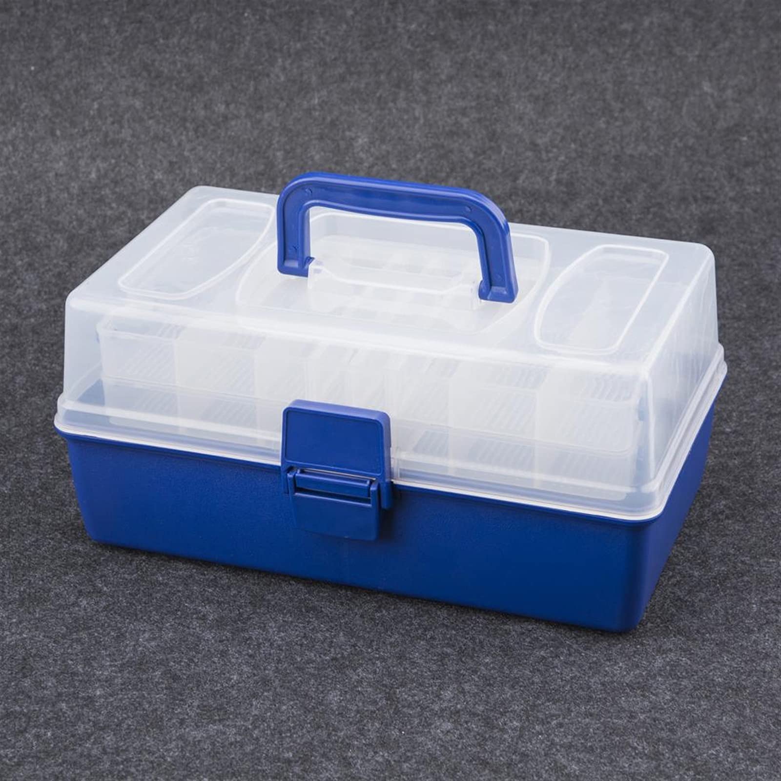 Cassetta Portautensili Organizer for cassetta degli attrezzi portatile con maniglia Valigetta for attrezzi multistrato for riparazione auto da pesca for elettricista for la conservazione domestica Via