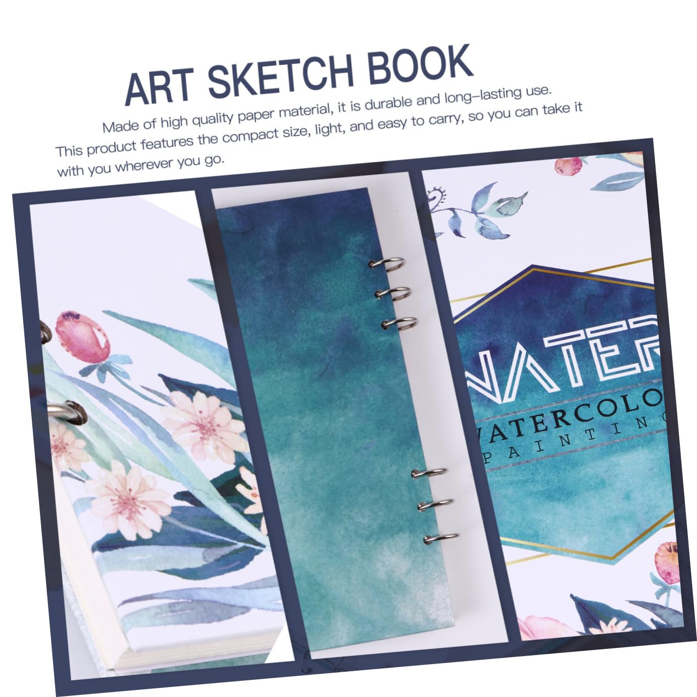 1stück Skizzenbuch Mit Aquarellpapier Dickes Strapazierfähiges Malbuch Für Kunst Und Graffiti Für Reisen Und Schüler Quadratisches Design Einfach Zu Handhaben