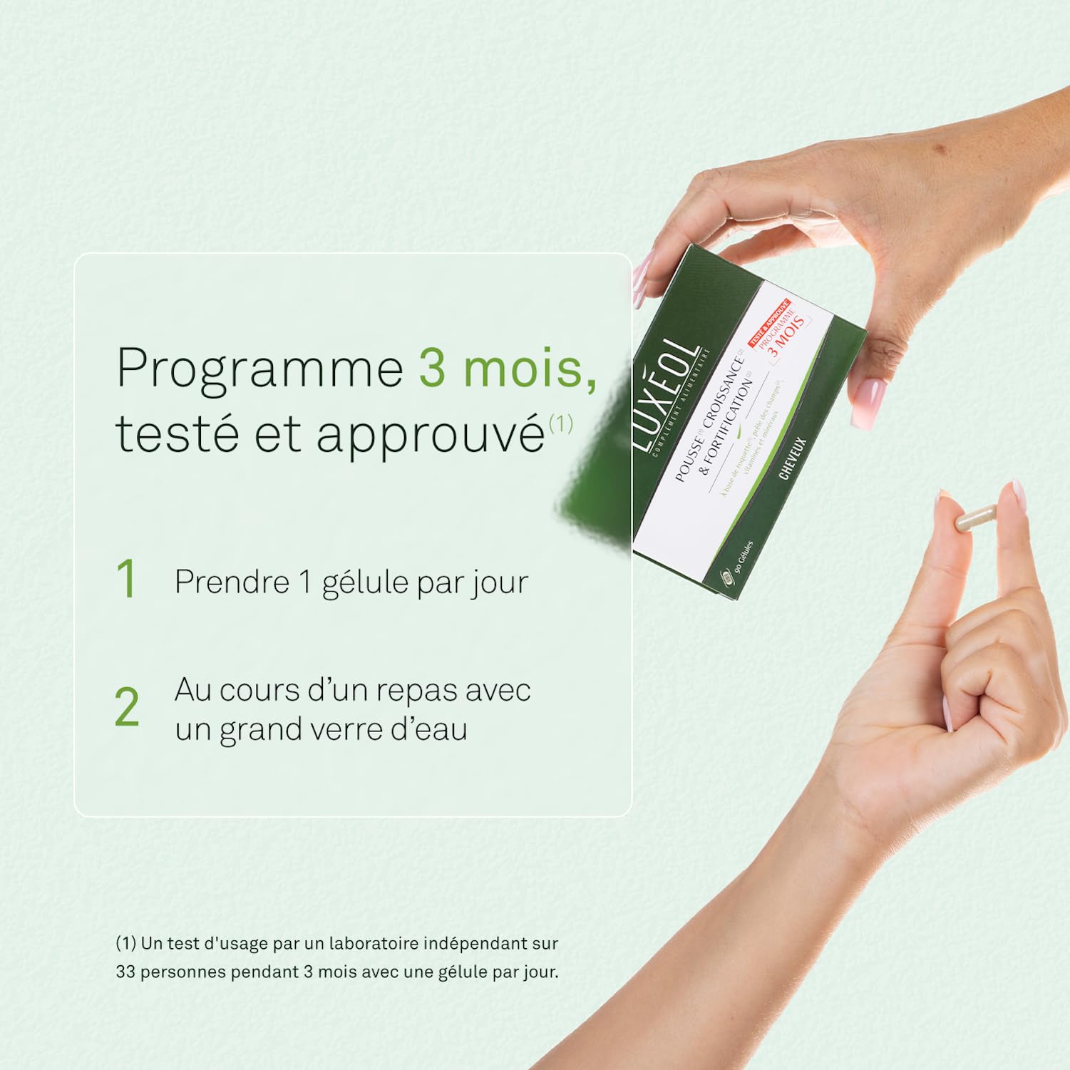 LUXEOL - Routine Densité In & Out - Complément Alimentaire + Shampooing, Après-Shampooing & Sérum Densité - Cheveux Plus Épais et Volumineux - Fabriqué en France