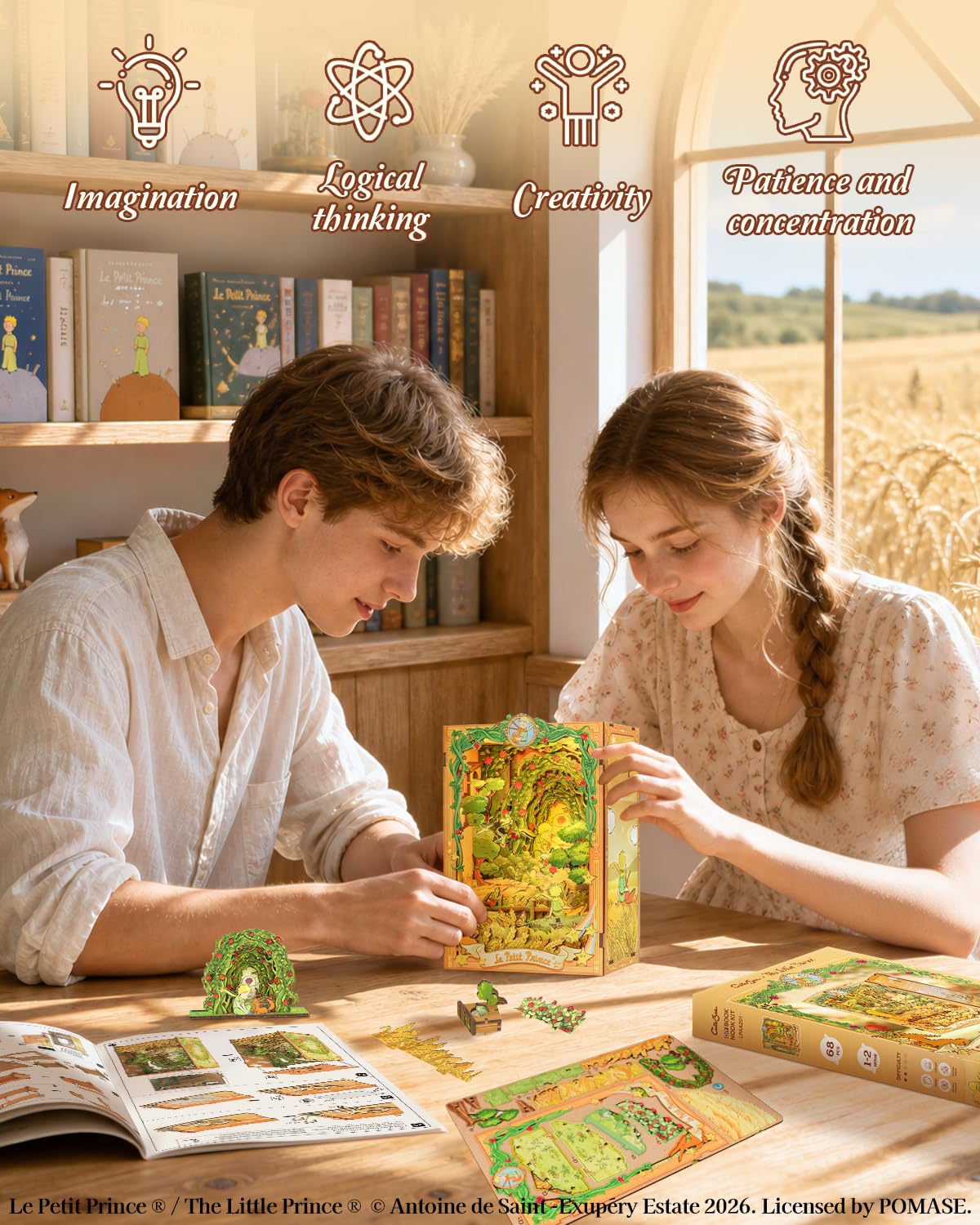 CUTEBEE Book Nook Ufficiale – Il Piccolo Principe Miniature 3D Legno