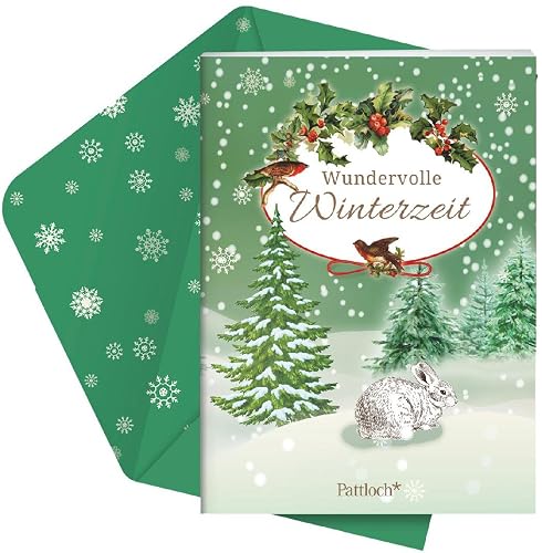 Wundervolle Winterzeit: Weihnachtsbroschur mit Kuvert