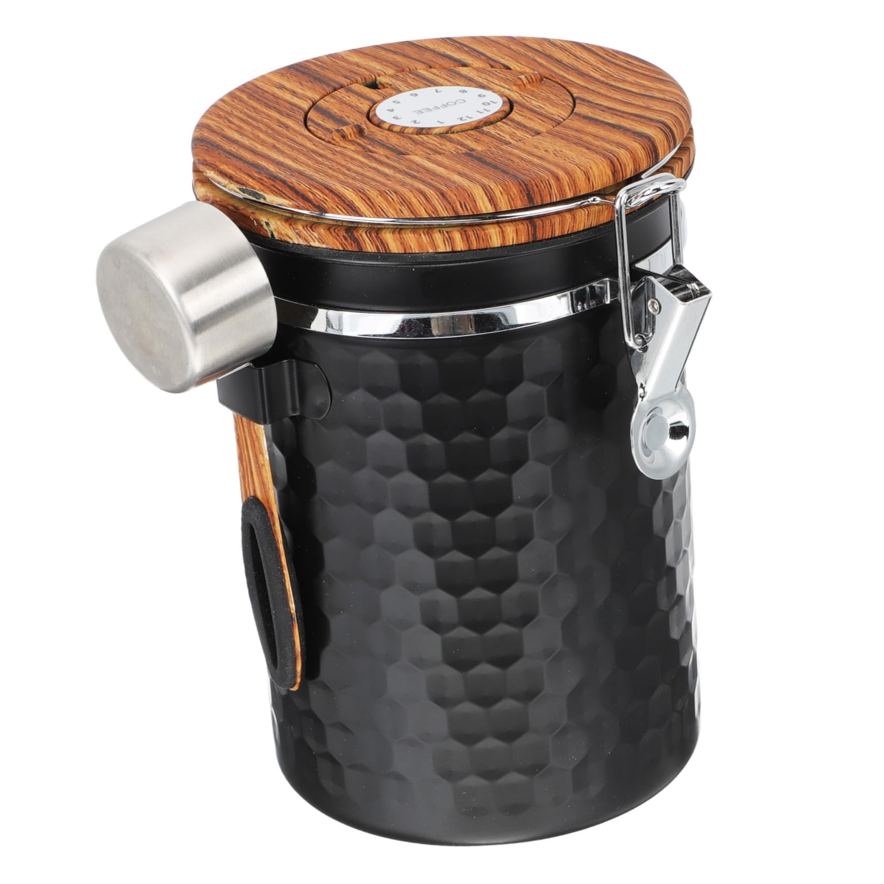 PRETYZOOM Frasco Sellado de Granos de Café Acero Inoxidable Contenedor para Alimentos Secos Bote Hermético para Almacenamiento de Cocina Tapa para Café o Snacks