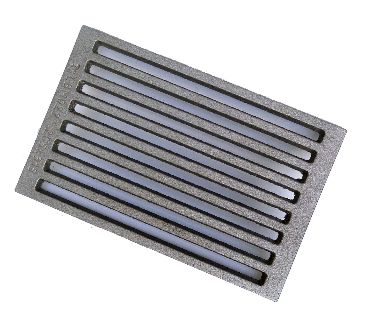 Griglia ghisa camino misura 20,5x31,5 cm Fondello, Grata, Griglia Areazione, Caduta, Cenere Carbone, e Pellet LB-GC205315 Compatibile EDILKAMIN ITALIANACAMINI