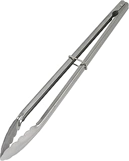 Chef Craft Classic Clam Shell Tongs, 16 inch, Stainless Steel