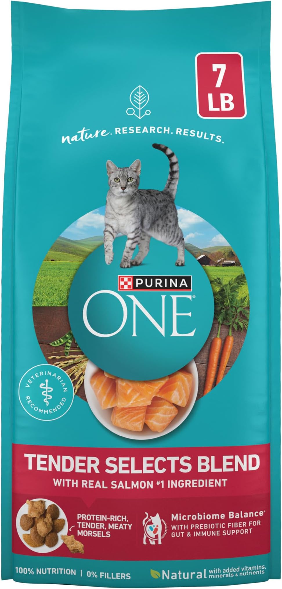 Natural Dry Cat Food, Tender Selects Blend With Real Salmon - 7 lb. Bag