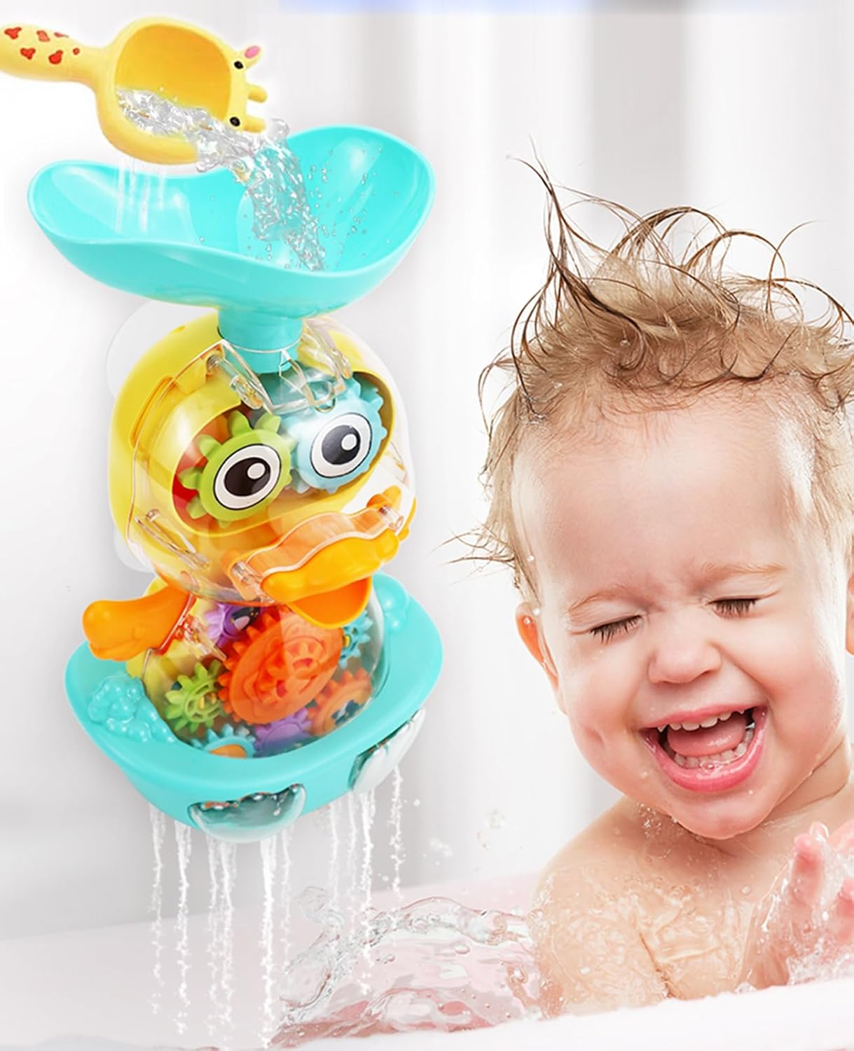 Bath Toys for 12 24 36 Months Babies, Bathtub Toys for Toddlers Kids Ages 1-3, 4-8, Waterfall Bath Toys for Boys and Girls, Small image 4 of 7 B0CSKBX2ND