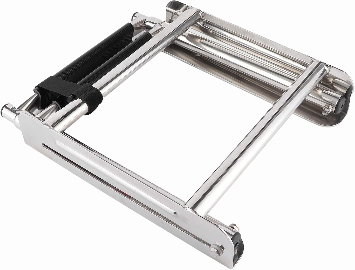 Ladders,Boat Ladder Folding,Marine Deck Ladder Telescoping 3 Step Boat Swim Platform Stair Stainless Steel W/Fixed Rope Extension Sponton Ladder