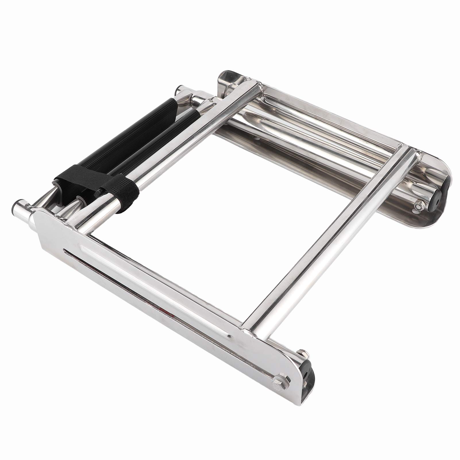 Échelle De Bateau Pliante, Échelle De Pont Marine Télescopique À 3 Marches pour Plate-Forme De Bain en Acier Inoxydable avec Extension De Corde Fixe Échelle Sponton