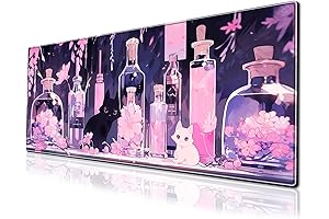 Cute Anime Cat Gaming Mouse Pad Large Kawaii