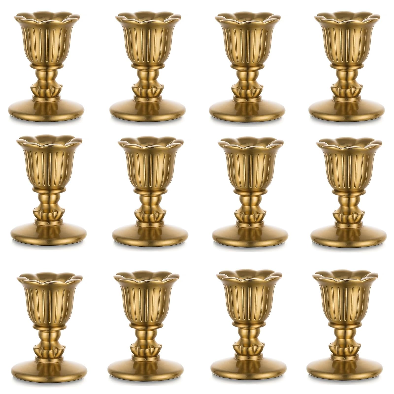 Bougeoirs vintage Porte-bougies Bougies droites Laiton
