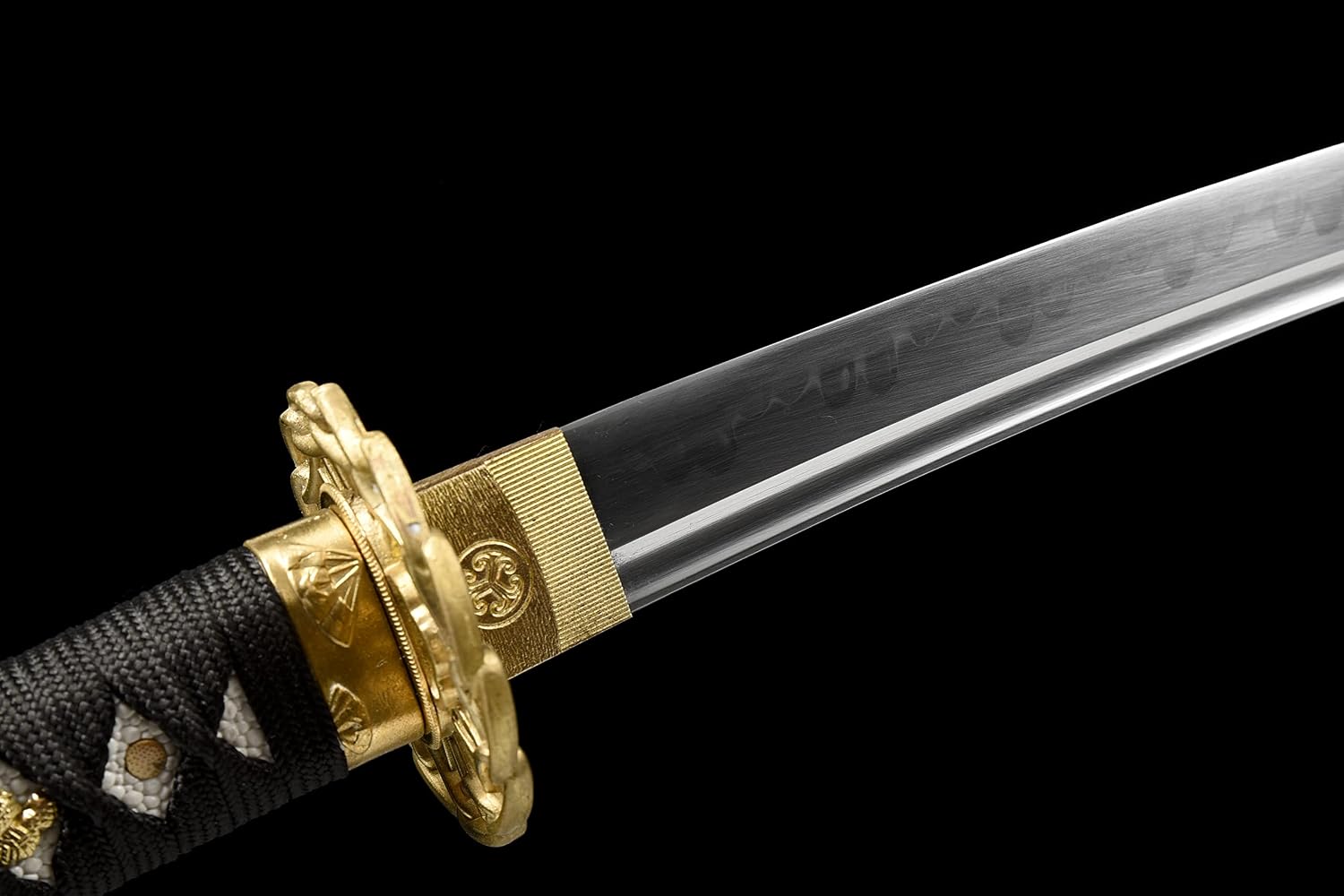 JIHPEN sword - Handmade Tanto Sword T10 Carbon Steel Real Hamon with Scabbard