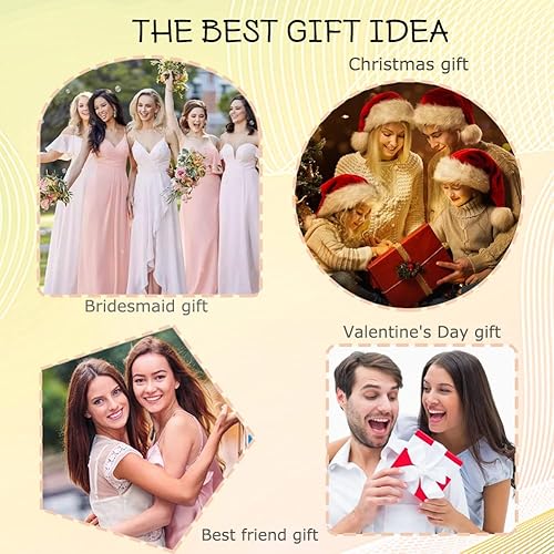 Miniatura 6 de Espejo compacto personalizado, espejo plegable redondo de doble cara, aumento 1X2X, regalo personalizado para mujeres y niñas, propuesta de dama de