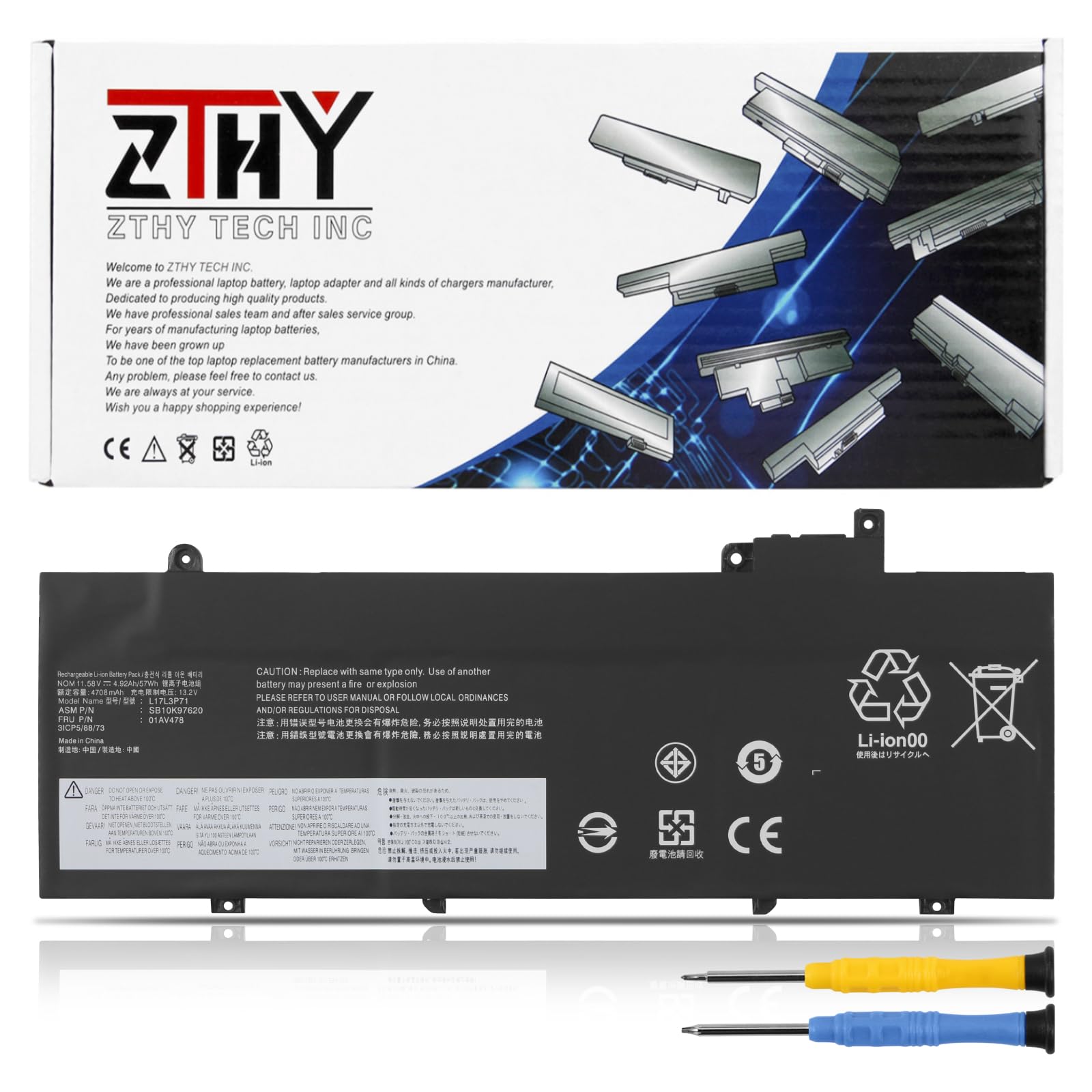 Amazon.com: L17L3P71 L17M3P72 Laptop Battery Replacement for