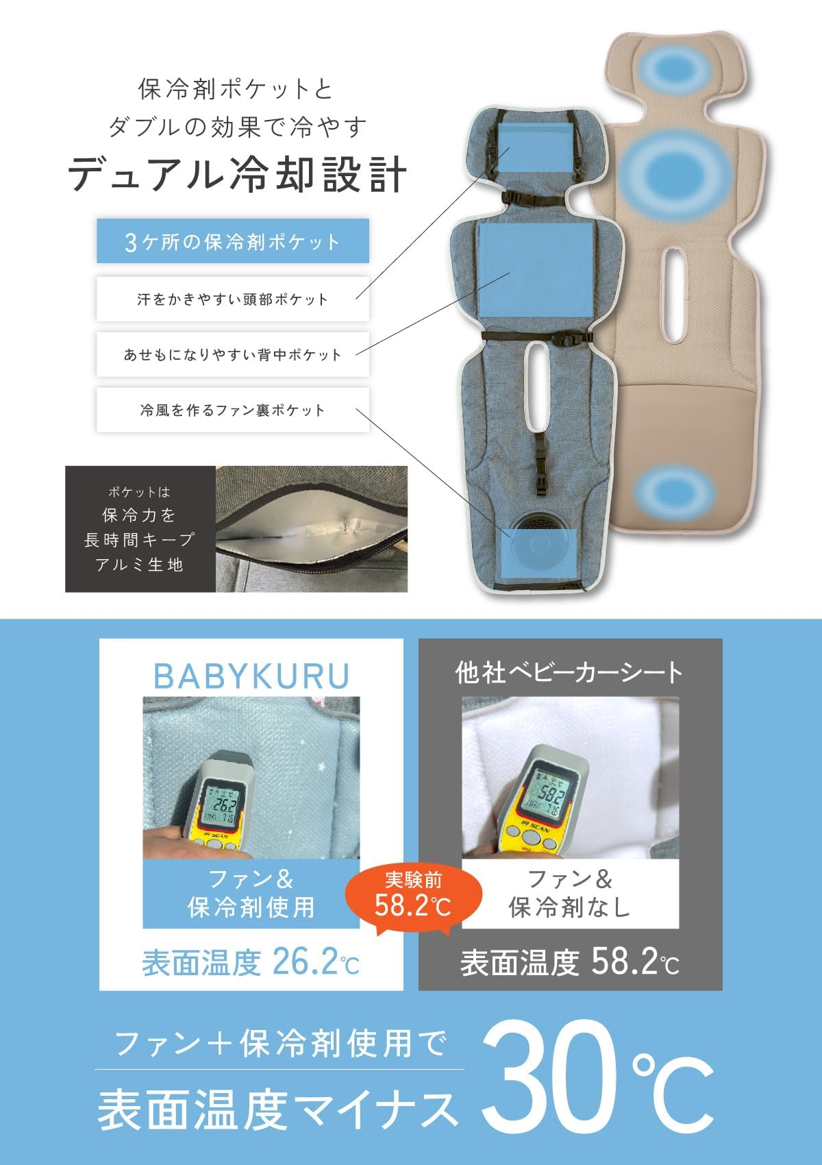 BABYKURU べびくるクール3 アーモンドベージュサムネイル6