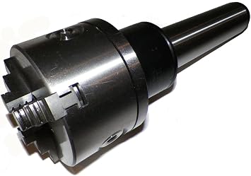 6" 3 Jaw Precision Lathe Chuck with MT4 Shank Rotating Triple Ball Bearing