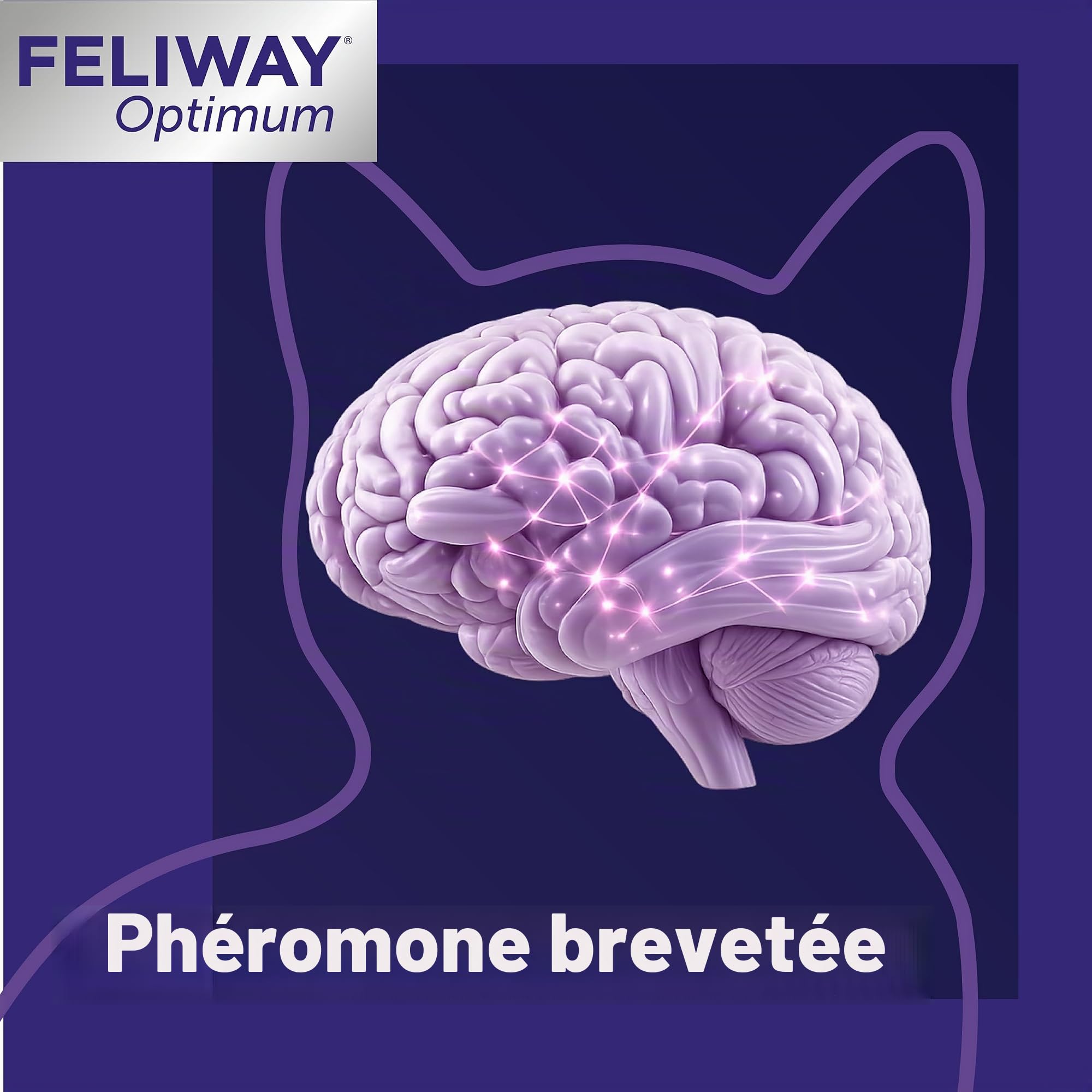 FELIWAY Recharge de phéromones apaisantes optimales améliorées de 30 Jours - Lot de 2