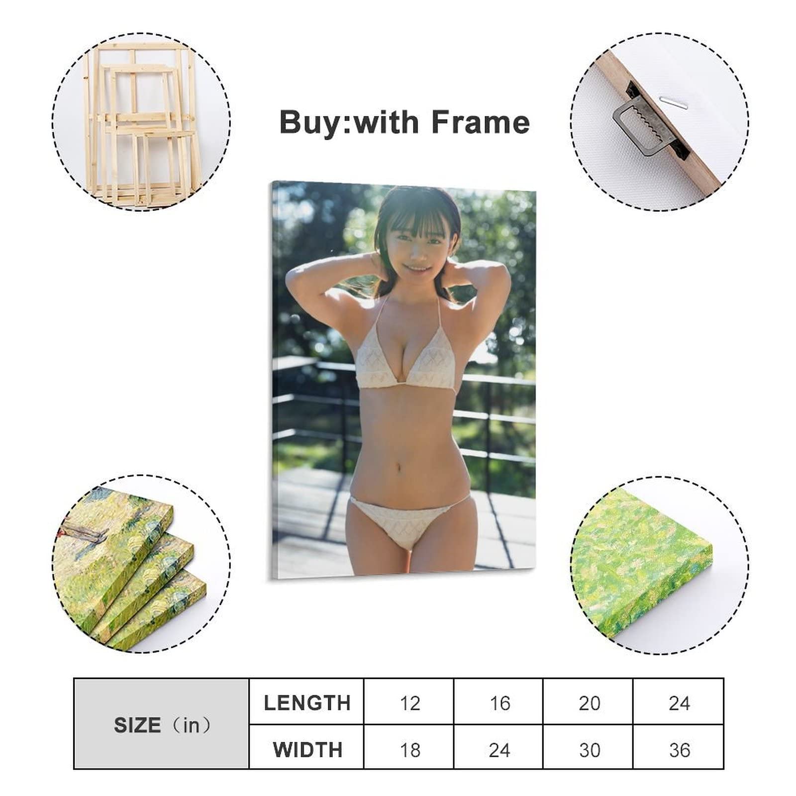 Amazon.co.jp: あかせあかり写真ビキニセクシー壁飾りポスター 印刷