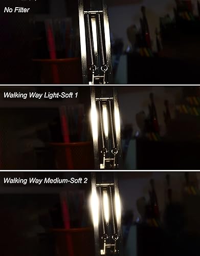 Miniatura 6 de WalkingWay - Filtro de difusión de niebla blanca de 1.457 in, filtro de enfoque suave y sutil efecto niebla de ensueño, filtro de lente circular