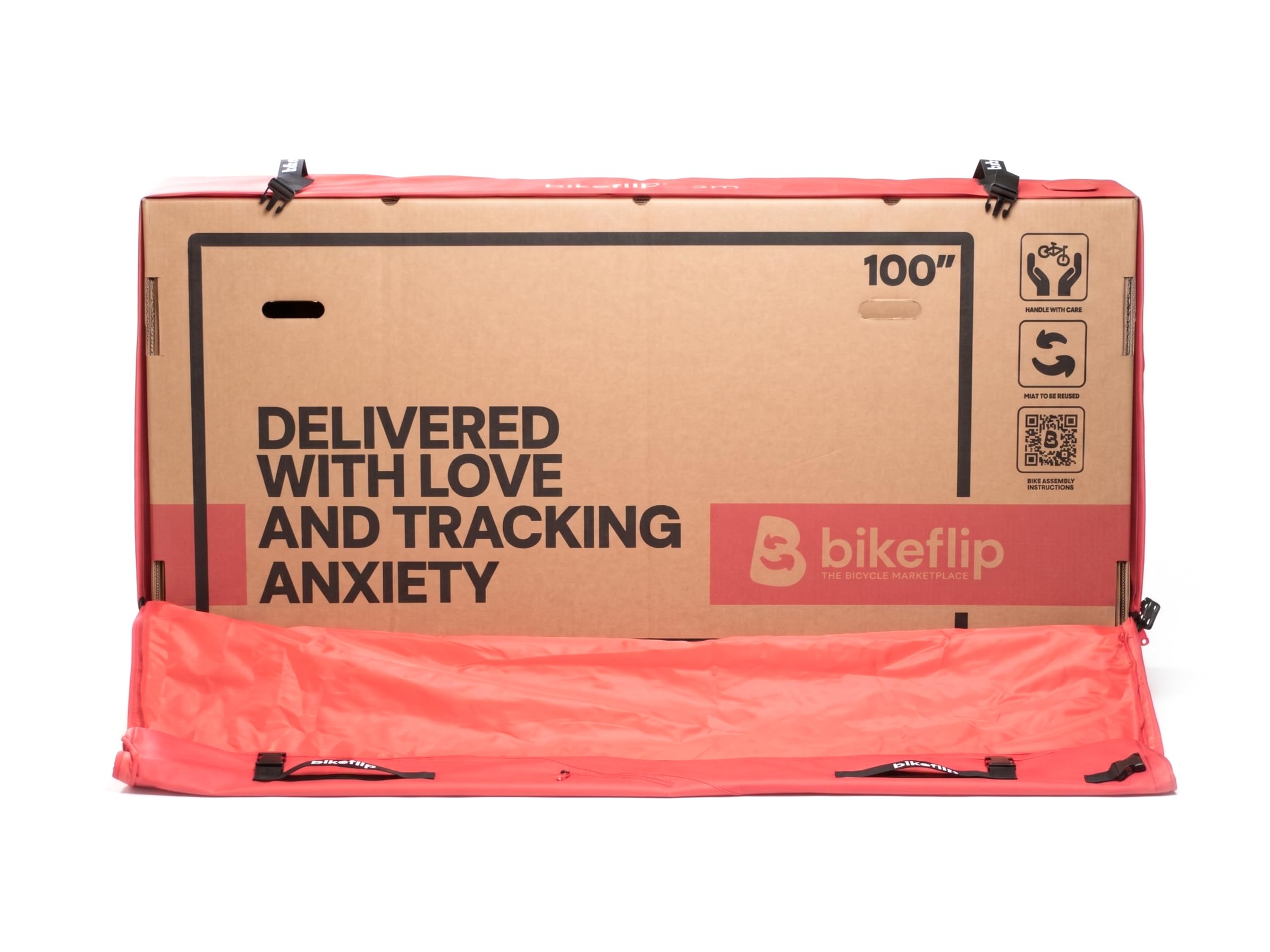 Go Borsa da Trasporto Impermeabile e leggera per Biciclette, Sacca contenitiva per Bikeflip Box Standard e Pro, Trolley con Maniglie e ruote, Valigia per Trasporto Bici (MEDIUM (158x37x86cm))