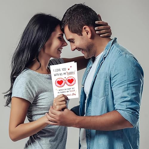 Vista 18 de Divertidas tarjetas de San Valentín para ella, él, tarjetas traviesas de San Valentín, tarjetas de felicitación de cumpleaños con sobre para novio