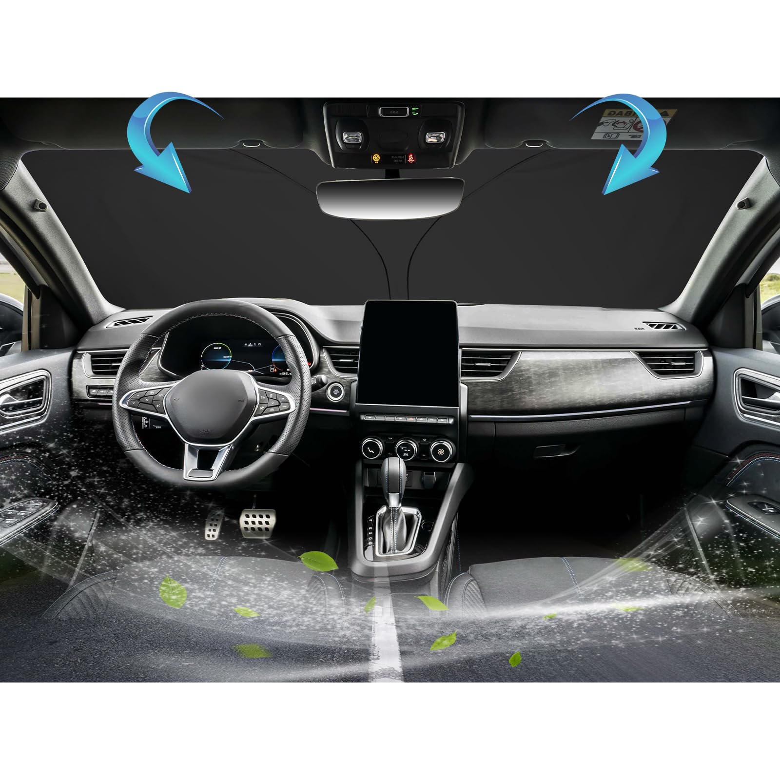 Parasole Auto SKTU Per Dacia Sandero 3 Stepway 2021-2024 – Pieghevole, Protezione UV, Con Custodia