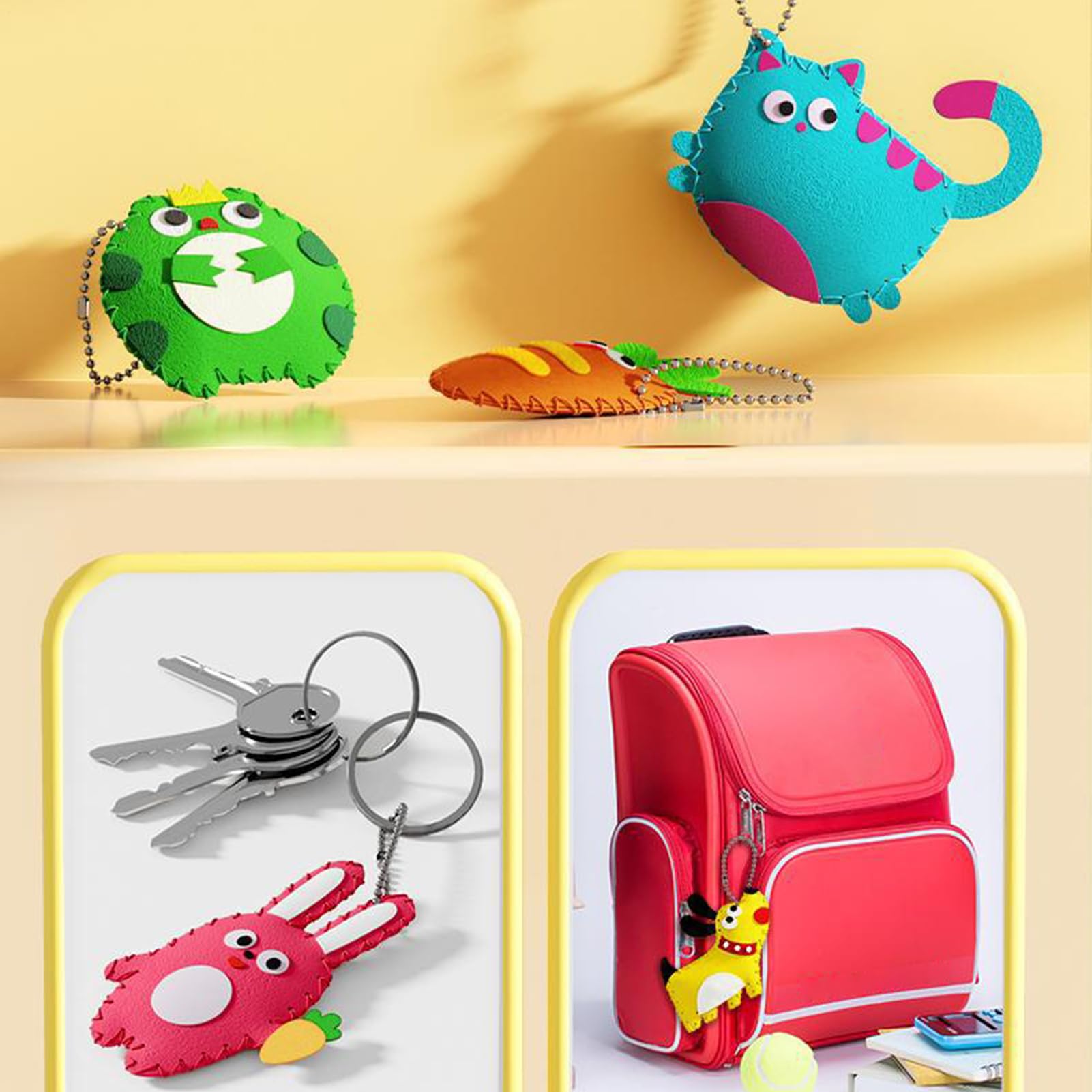 Amazon | フェルト動物の縫製 - 教育用ソーイングセット キッズ