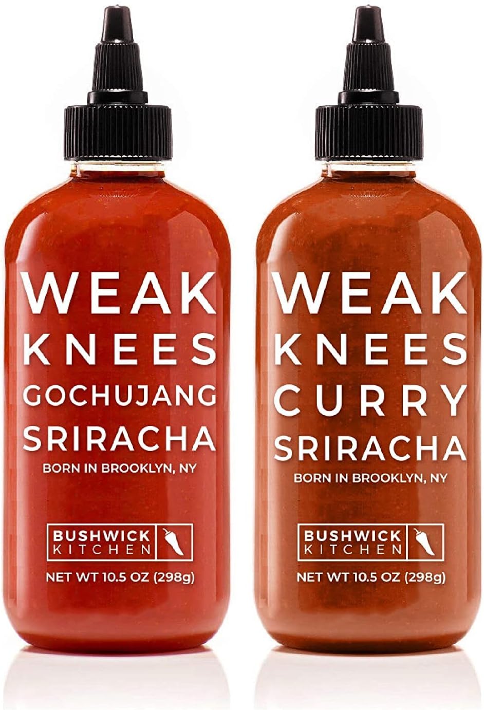 Weak Knees Gochujang Sriracha + Weak Knees Curry Sriracha Bundle Set